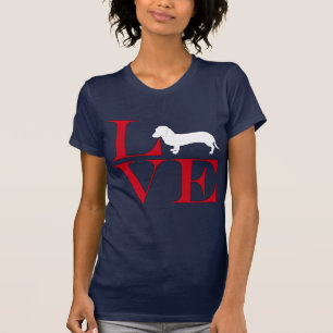 I Love Dachshunds - Dark Coloured Tee