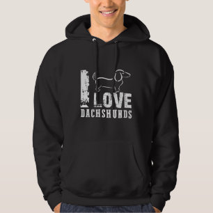 I Love Dachshunds    Hoodie