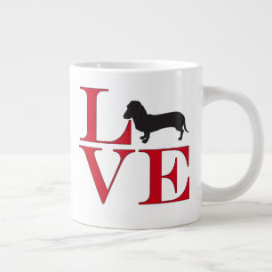 I Love Dachshunds Large Coffee Mug