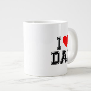 I Love Dad Coffee Mug – Minimalist Gift for Father