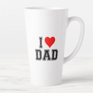 I Love Dad Coffee Mug – Minimalist Gift for Father