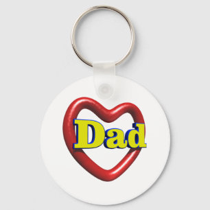 I Love Dad Key Ring