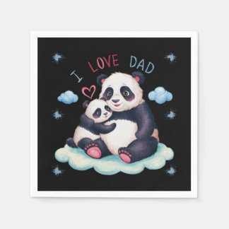 I Love Dad Napkin