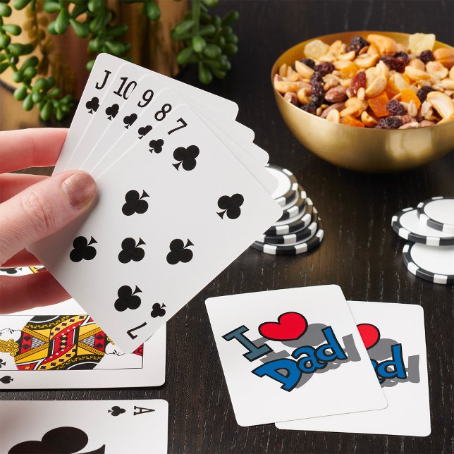 I Love Dad Playing Cards (Creator Uploaded)