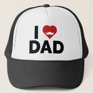 I Love Dad Trucker Hat