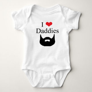 I Love Daddies Beard Baby Bodysuit