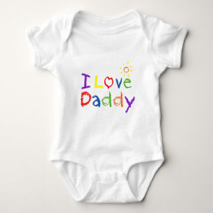 I Love Daddy Baby Bodysuit