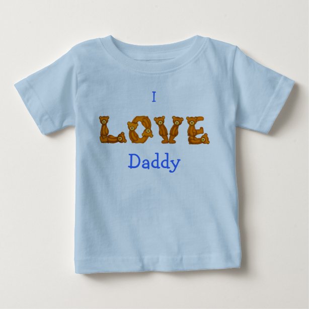 I Love Daddy Baby Clothes & Shoes Zazzle.co.uk
