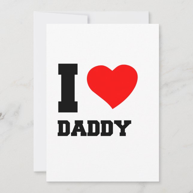 I LOVE DADDY INVITATION (Front)