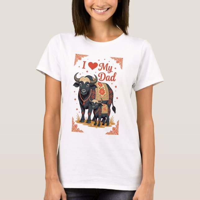 i love daddy t shirt – I ❤️ MY DAD (Front)