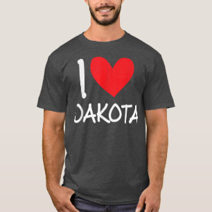 I Love Dakota Name Personalized Girl Woman Bff Fri T-Shirt