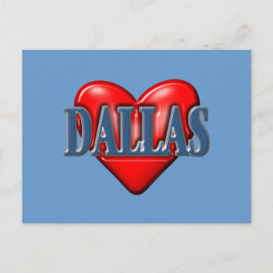 I love Dallas Texas Postcard