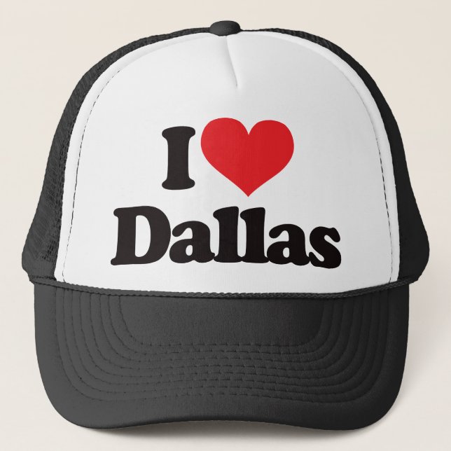 I Love Dallas Trucker Hat (Front)