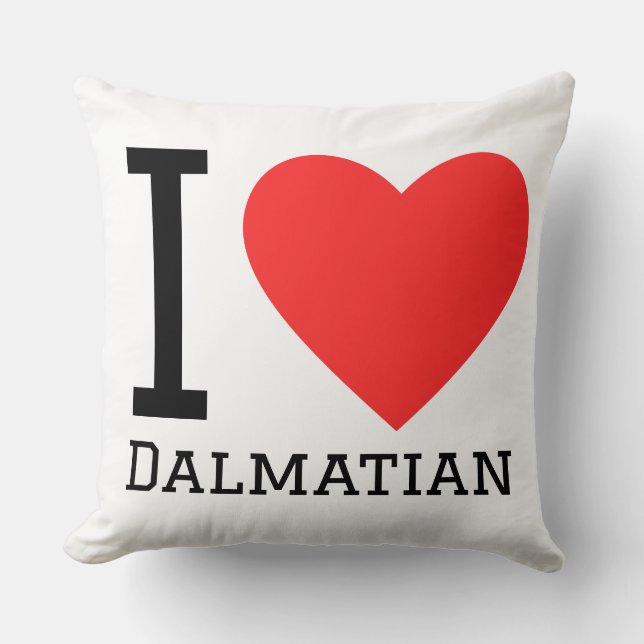 I love dalmatian  cushion (Front)