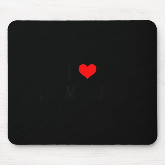 I Love Dalmatians I Heart Dalmatians Dog Lover Pet Mouse Mat (Front)