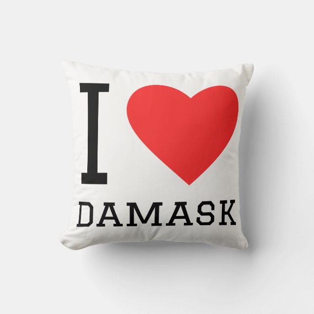 I love damask cushion (Front)
