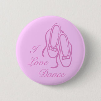 I Love Dance 6 Cm Round Badge