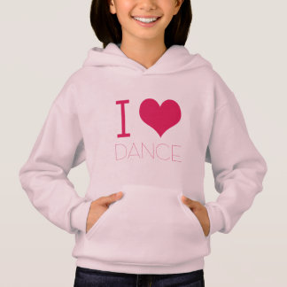 "I Love Dance" Dance Practice Wear Hoodie