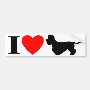 I Love Dandie Dinmont Terriers Bumper Sticker
