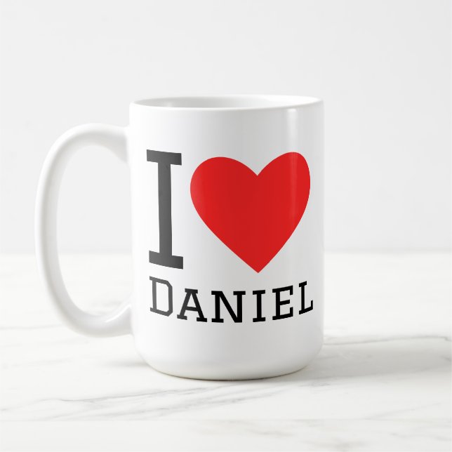 I love daniel coffee mug (Left)