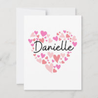 I love Danielle - hearts for Danielle