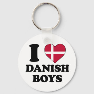 I love Danish boys Key Ring
