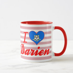 I Love Darien, Connecticut Mug