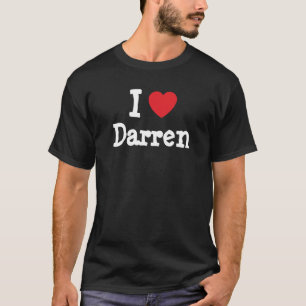 I love Darren heart custom personalised T-Shirt