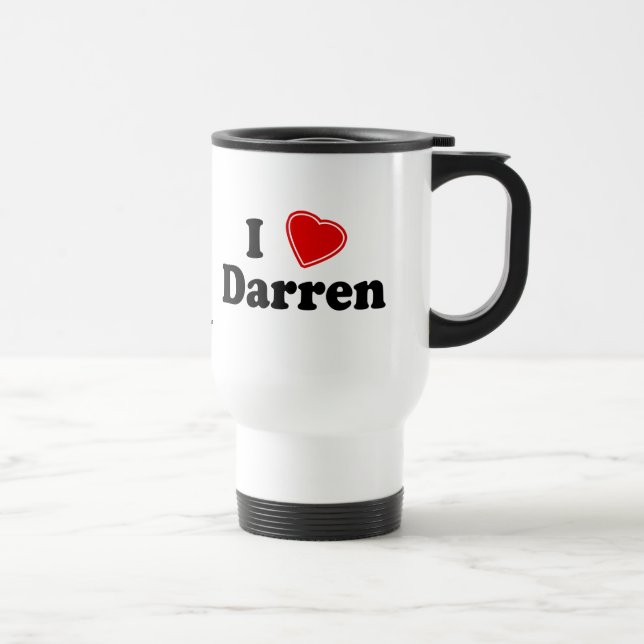 I Love Darren Travel Mug (Right)