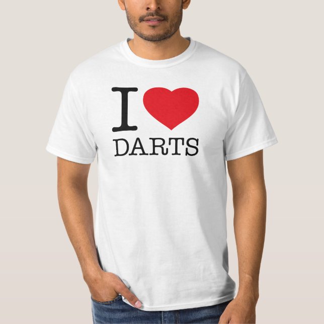 I LOVE DARTS T-Shirt (Front)