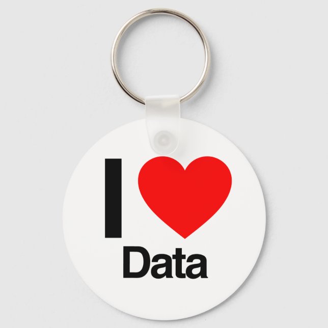 i love data key ring (Front)