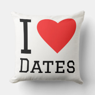 I love dates cushion
