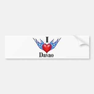 I Love Davao.jpg Bumper Sticker