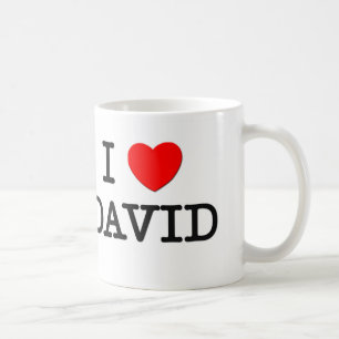 I Love David Coffee Mug