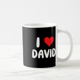 I Love David - Heart Coffee Mug