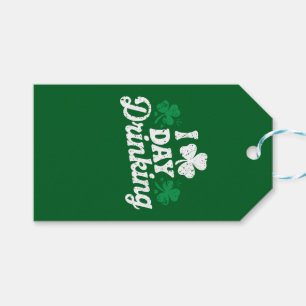 I Love Day Drinking Funny St Patrick's Day Irish Gift Tags
