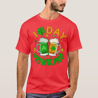 I Love Day Drinking Ireland Shamrock St Patricks D T-Shirt