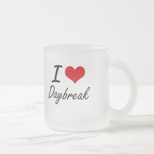 I love Daybreak Frosted Glass Coffee Mug (Right)