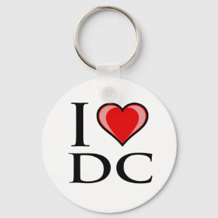 I Love DC - District of Columbia Key Ring