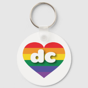 I love DC Gay Pride Key Ring