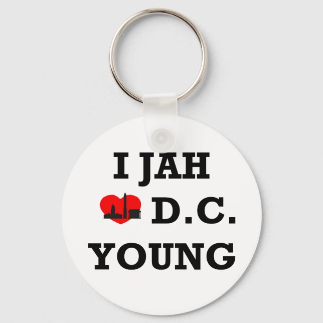 I Love DC Key Ring (Front)