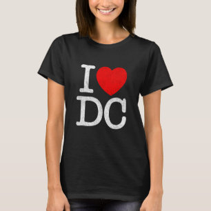 I Love DC Souvenir Washington Distressed I Heart D T-Shirt