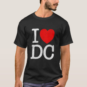 I Love DC Souvenir Washington Distressed I Heart D T-Shirt