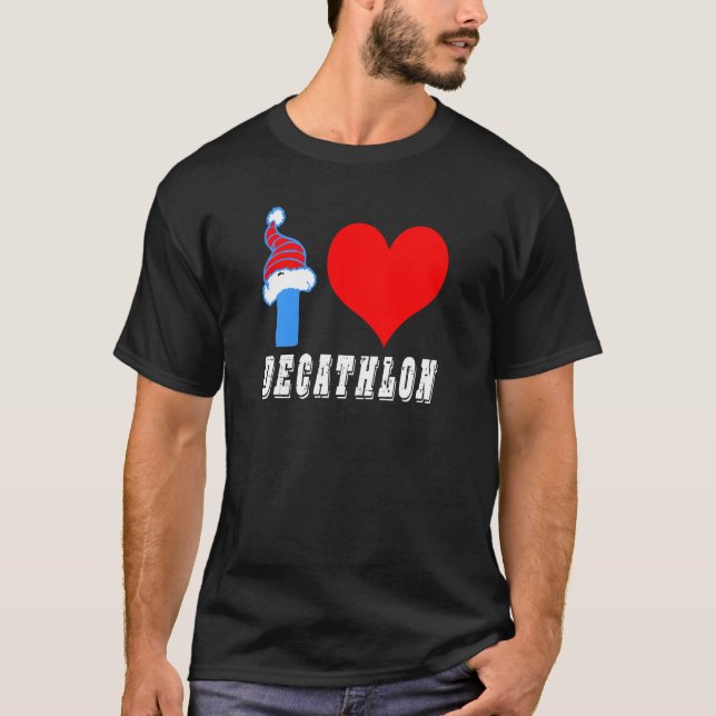 I Love Decathlon Design T-Shirt (Front)