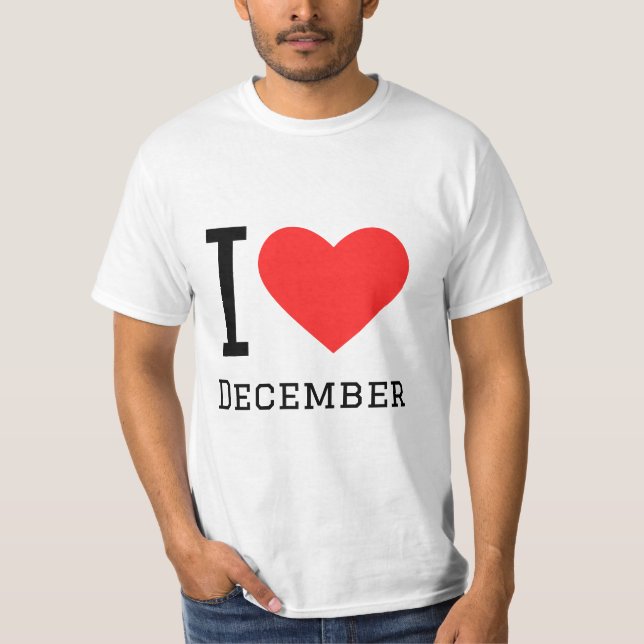 I love December  T-Shirt (Front)