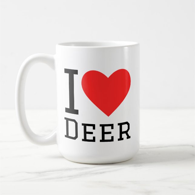I love deer coffee mug (Left)