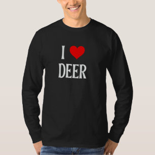 I Love Deer I Heart Deer Gazelle lover Antelopes B T-Shirt