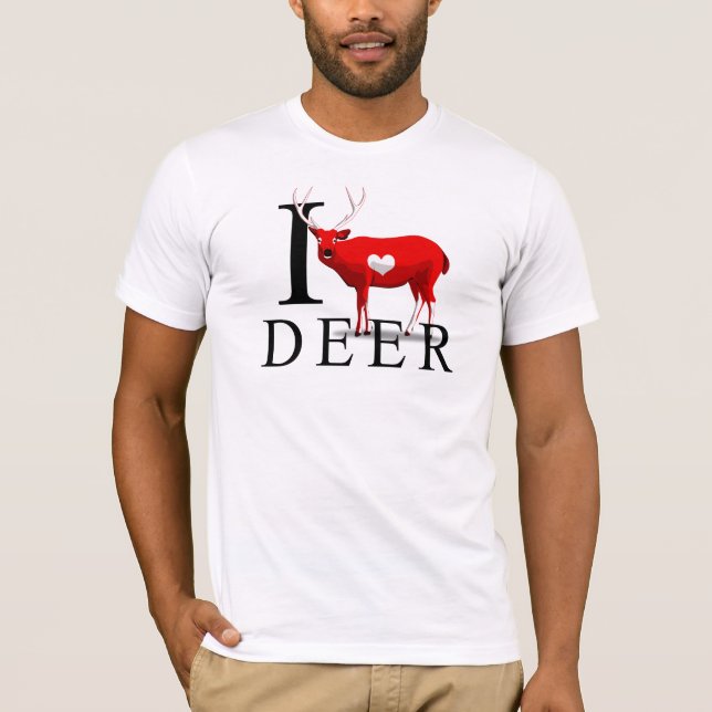 I Love Deer T-shirts (Front)