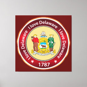 I love Delaware Canvas Print
