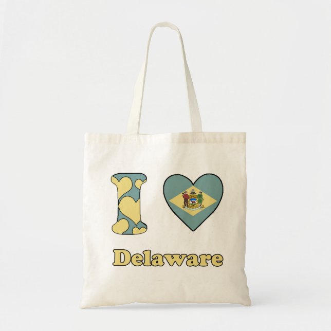 I love Delaware Tote Bag (Front)